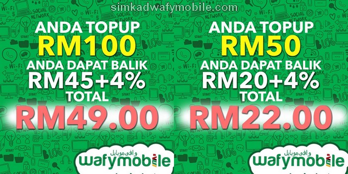 Rebat Dan Cash Back Simkad Wafy Mobile