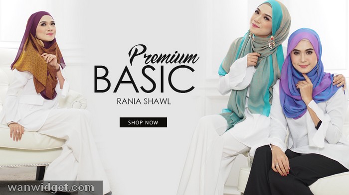 tudung shawl online murah premium dari Tudung2u