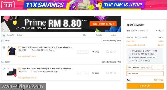 Beli barang dari China pada 11 November Single Day