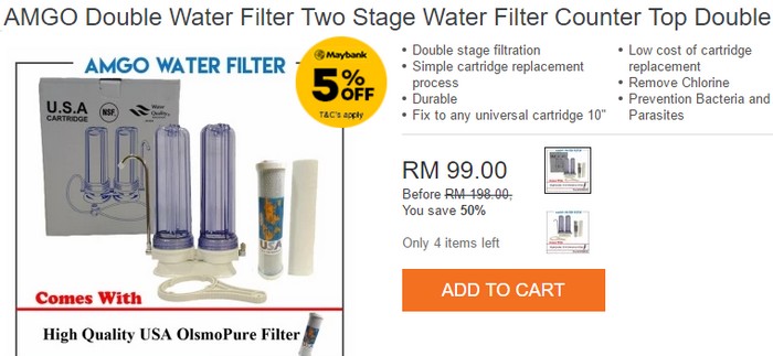 Beli penapis air murah online di Lazada Malaysia