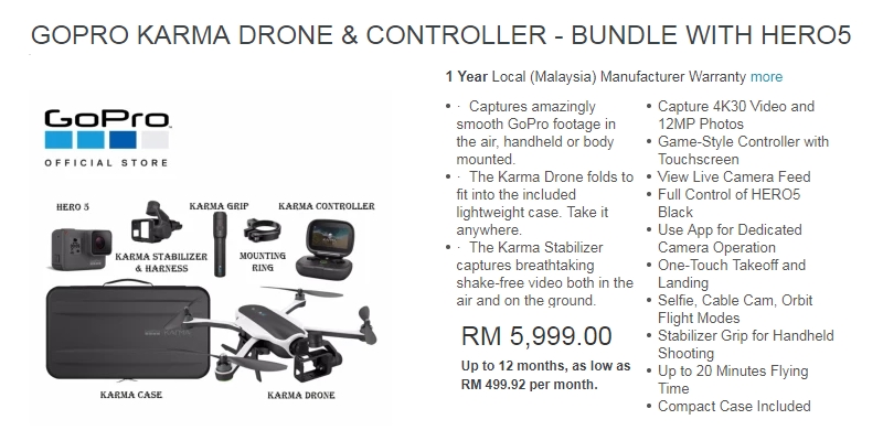 Dapatkan GoPro Drone Karma Di Internet Malaysia