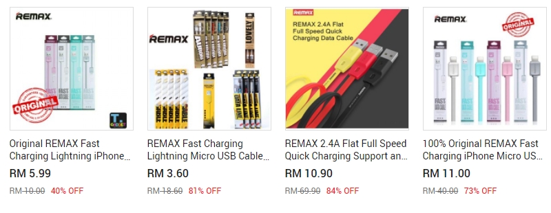 Dapatkan micro usb cable berjenama di website eCommerce 11Street Malaysia