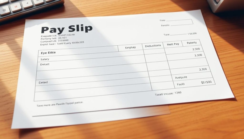 Slip Gaji Excel Templat