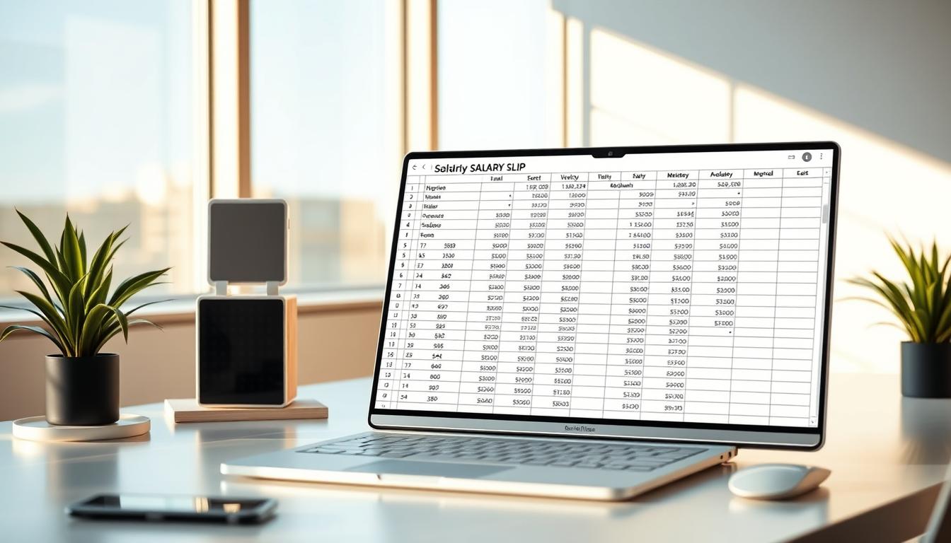 excel pay slip gaji