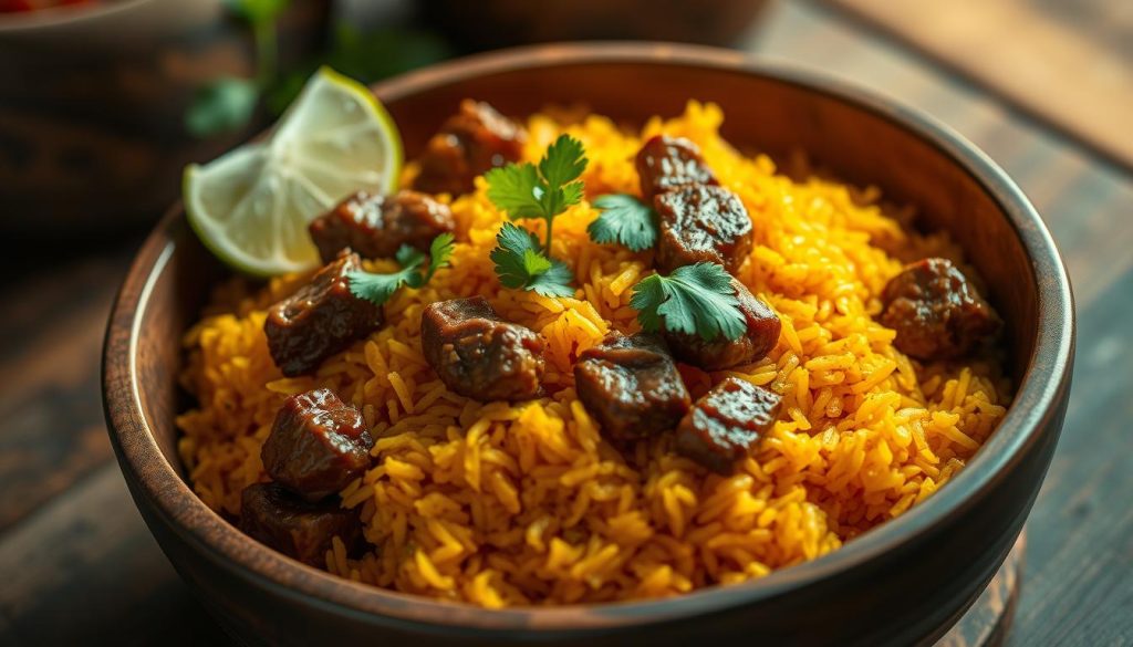 resepi nasi goreng daging goreng kunyit
