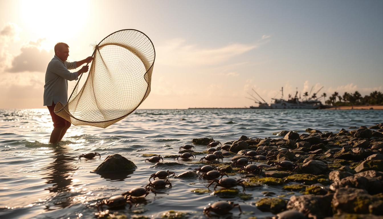 cara memancing ketam